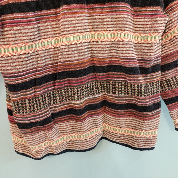 Vintage‎ Flashback Festive Boho Ethnic Womens Size Medium Textured Jacket - Picture 11 of 11
